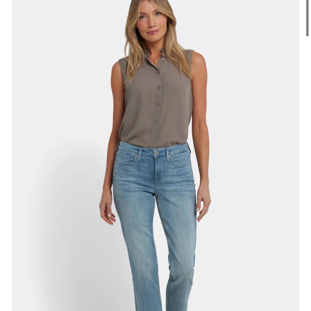 NYDJ Light Blue Straight Leg Jeans